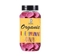 EDZZEL Caramelo orgánico de menta rosa tradicional de (100 gramos), paquete de 1 caja