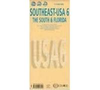 EE.UU Sureste - El Sur & Florida 1:3.000.000: Southeast-USA, Central Florida, New Orleans & Region, New Orleans French Quarter, Atlanta & Region, ... Miami Beach, Miami & Florida Keys (Borch Map)