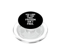 EE.UU. La Tierra de la Libertad Libre no es Patriota Libre PopSockets PopGrip para MagSafe