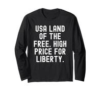 EE.UU. Tierra del Precio Alto Libre para la Libertad Manga Larga