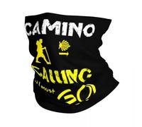 EEAAUUWE Buen Camino De Santiago - Bufanda de invierno para hombre, a prueba de viento, para esquí, Compostela Peregrino, polaina para la cabeza