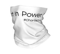 EEAAUUWE Charlie Kirk Rest In Power Bandana para el cuello impresa RIP oración pasamontañas bufanda facial multiusos para uso al aire libre, unisex para adultos
