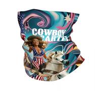 EEAAUUWE Cowboy Carter Beyonce Bandana calentador de cuello para hombres y mujeres, invierno, senderismo, esquí, bufanda, polaina para la cara