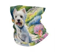 EEAAUUWE West Highland White Terrier - Bandana para el cuello, protección UV, bufanda para la cara, para mujeres y hombres, pasamontañas para perro Westie