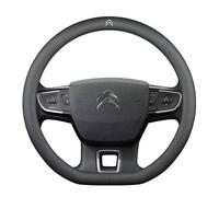 EEASSA Coche Funda Volante para Citroen Berlingo 2018-2023,Microfibra Cuero Suave Cubre Volante Coche Antideslizante Transpirable Durable Accesorios Interior Decoracion, D Shape