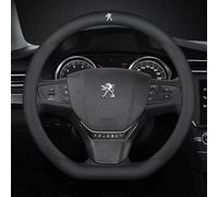 EEASSA Coche Funda Volante para Peugeot Traveller 2016-2023,Microfibra Cuero Suave Cubre Volante Coche Antideslizante Transpirable Durable Accesorios Interior Decoracion,Black-B