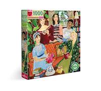 eeBoo Austen 1000 Piezas Jane Austeen's Book Club-Puzzle para Adultos de cartón Reciclado con Famosos escritores-PZTJAB