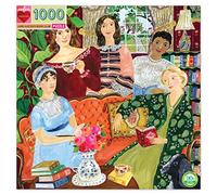 eeBoo Austen 1000 Piezas Jane Austeen's Book Club-Puzzle para Adultos de cartón Reciclado con Famosos escritores-PZTJAB
