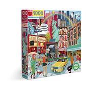 eeBoo 1000 Piezas New York City Life - Puzzle de cartón Reciclado para Adultos, tamaño 58,5 x 58,5 cm, PZTNYL