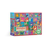 Eeboo: Animal ABC ABC 20 Pieces Big Puzzle Proyecto perfecto para Little Hands Aids en el desarrollo de la forma del patrn y el reconocimiento d