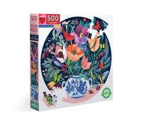 eeBoo: Bodeg n con flores y piezas de amor, 500 piezas, c rculo redondo J