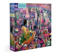 eeBoo, Zorro Cat and The Castle-Puzzle de 1000 Piezas sobre un Gato y un Castillo con Detalles fascinantes-Puzle De Cartón Reyclé-PZTCAC