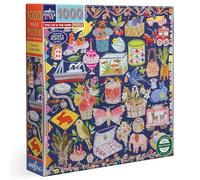eeBoo Cat and The Yarn-Puzzle de 1000 Piezas de cartón para Adultos, x 58,5 cm, Multicolor (PZT120)