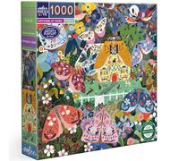 Eeboo Cottag at Dusk - Puzzle de 1000 Piezas, 1000 Piezas, capturando la delicadeza de la Naturaleza, tamaño 58,5 cm x 58,5 cm