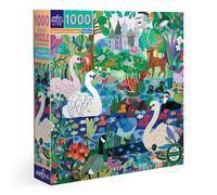 eeBoo - Duck in The Clearing-Puzzle Recycled Cardboard, 1000 Pieces Coloured wit