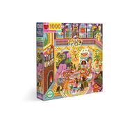 eeBoo- Crocodile Puzzle (1000 Piezas), diseño de Familly Diner Night, cartón Reciclado para Adultos, Color Multicolor. (PZTFAM)