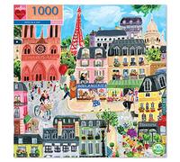 eeBoo Piece and Love Paris in a Day 1000 piece rectangular adult Jigsaw Puzzle M