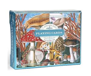 eeBoo Piece & Love: Cartas de Juego de Hongos: Incluye 2 Barajas de 52 Cartas, Barajas Tradicionales con Hermosas Obras de Arte y Bordes Dorados