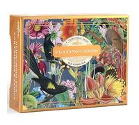 eeBoo Piece & Love: Juego de cartas Garden of Eden - Incluye 2 - 52 barajas de cartas, barajas tradicionales con hermosas obras de arte y bordes dorados