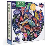 eeBoo Puzzle Piece&Love: Moths – 500 piezas – color negro