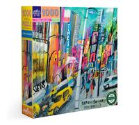 eeBoo Piece & Love: Times Square - Rompecabezas de 1000 piezas - Rompecabezas cuadrado para adultos de 23 x 23 pulgadas. Incluye inserto de refer