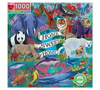 eeBoo Planet Earth Animales Puzzle de cartón Reciclado para Adultos (1000 Piezas, 58,5 x 58,5 cm) (0689196510472)