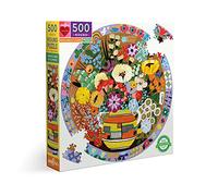 eeBoo- Violeta Rompecabezas de cartón Reciclado para Adultos (500 Piezas), Multicolor (PZFPRB)