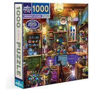 Eeboo - Puzzle de 1000 Piezas Midnight Kitchen - Puzzle Adulto 1000 Piezas de cartón - Dimensiones del Rompecabezas 58,4 cm x 58,4 cm