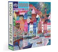 Eeboo - Puzzle de 1000 Piezas Scottish Isle - Puzzle Adulto 1000 Piezas de cartón - Dimensiones del Rompecabezas 58,4 cm x 58,4 cm