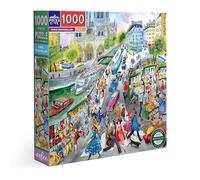 eeBoo Puzzle para Adultos (1000 Piezas, de cartón Reciclado, Rompecabezas en Les Bouquinistas De París-PZTPBS