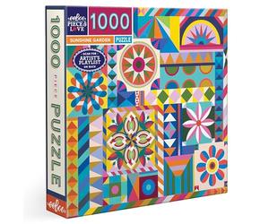 eeBoo Sunshine Garden-Puzzle (1000 Piezas), diseño de Rompecabezas de cartón Reciclado, tamaño 58,5 cm de Lado, Multicolor (PZTSNG)