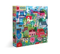 eeBoo Swedish Fishing Village Piece, 1 EA Puzzle de 1000 Piezas sobre un Pueblo Sueco, Rompecabezas de cartón Reciclado para Adultos, Multicolor, (PZTSWD)