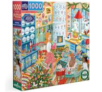 Eeboo Swedish Holiday Kitchen - Puzzle de 1000 Piezas, diseño escandinavo, para Adultos, 1000 Piezas, Cocina, de Navidad, 58,5 cm x 58,5 cm