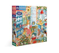 eeBoo Swedish Holiday Kitchen-Puzzle, diseño escandinavo, para Adultos, 1000 Piezas, Cocina, de Navidad, x 58,5 cm (PZT750)