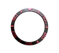 EEEBLBXNQ 1 Inserto Curvo for Bisel de Reloj 38 mm x 30,5, Compatible con la Caja del SKX007 SKX009(04 Black)