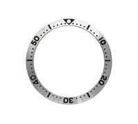 EEEBLBXNQ 1 Inserto de Bisel Plano Acero Inoxidable 38 mm x 31,5, Compatible con SKX007, SKX009, SRPD, SKX 6105, Piezas Caja Reloj for Hombre(02)