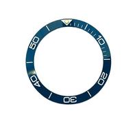 EEEBLBXNQ 1 Pieza Mod 38 mm x 30,6 Inserto de Bisel cerámica Curvado Apto for Inserto Caja Sub SKX007 SKX009(9)