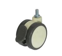 EEEBLBXNQ 4 Ruedas giratorias de 2,5" for Uso médico, con Bloqueo, compatibles Tornillos M8/M10/M12 for carros salón y Equipos hospitalarios(M12x20-brake)