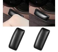 EEEKit 2 Paquetes Cojín suave de cuero del cojín de rodilla de la consola central auto, cubierta de las polainas de la rodilla del cuidado de los pies del coche Accesorios para el interior del coche