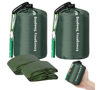 EEEKit 2 Paquetes Saco de Dormir de Emergencia, Saco de Vivac Térmico Ligero e Impermeable, Mantas de Supervivencia Saco de para al Aire Libre
