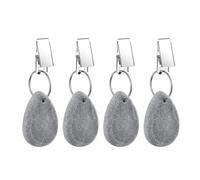 EEfpxwtz Pinzas para manteles, Pesos de Mantel Acero Inoxidable mármol | Multicolor 4 piezas 45x35 mm Comedor Fiesta Mercado Picnic Catering: Las fundas permanecen en su lugar(4pcs Grey)