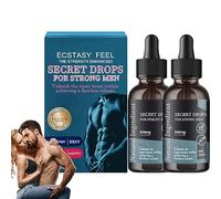 Eeiiey Gotas secretas para hombres fuertes, gotas felices secretas, mejoran la sensibilidad y el placer, mejoran la calidad del amor y hacen que te ame más (2 piezas)