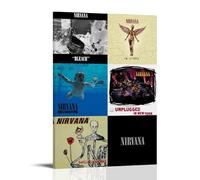 EEILASE Nirvana - Póster decorativo para pared, 20 x 30 cm, marco de Nirvana