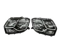 Eejghfwq Faros Coche Para Dacia Para Duster 2013-2017 Piezas De Repuesto Para Automóvil Traje Completo Impermeable 260605020r Faro Delantero Lado Izquierdo Y Derecho Conjunto Faros(Left driver)