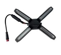 eejinwen Faro Delantero superbrillante en Forma de X de 4 W for Patinete eléctrico Seg-Way Nin-ebot ZT3 Pro, repuestos y Accesorios.