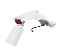 eejinwen Guardabarros Trasero Modificado for Patinete eléctrico Xiao-mi M365 1s Pro 2 Mi3 con Soporte for matrícula Ajustable y luz Trasera Grande.(White)