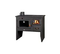 EEK A Prity 2P41 - Cocina de leña con horno XL, tubo de humo izquierdo, 15 kW