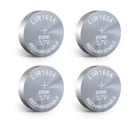 EEMB 4pack LIR1654 batería Recargable 3.7v batería de Botones de Iones de Litio batería de Monedas para Auriculares y Relojes de Dispositivos portátiles