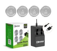 EEMB LIR2032 Recargable Cargador de batería con batería de botón de Iones de Litio 4pcs 3,7v 45mah para la Llave de Control Remoto del Coche Fob Watch