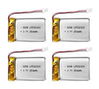 EEMB Lithium Polymer Batería 3.7V 250mAh 502030 Paquete de batería Recargable Lipo con Conector JST para VXI Blue Parrott: confirme la polaridad del Dispositivo y del Conector Antes de Comprar(4)